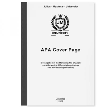 cover page for apa style research paper