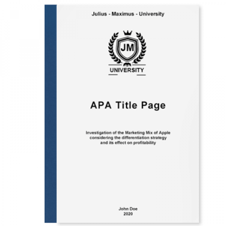 apa cover page format