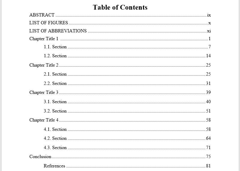 Table-of-contents-example-master's-thesis