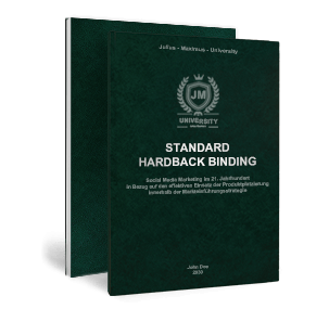 Types-of-binding-standard-hardback-binding-green